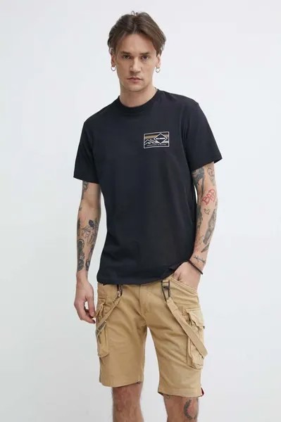 Хлопковая футболка Adventure Division Billabong, черный