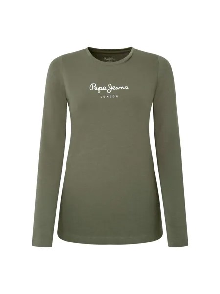 Лонгслив Pepe Jeans NEW VERGINIA, хаки