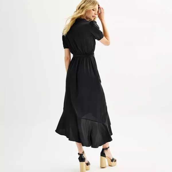 Женское платье миди с запахом и рюшами Nine West Nine West