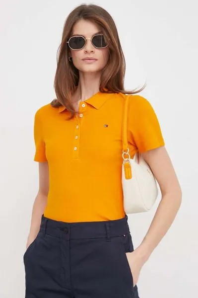 Поло Tommy Hilfiger, оранжевый