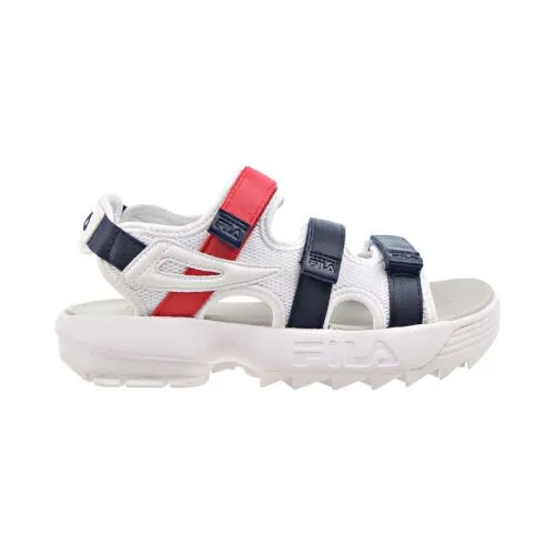 Мужские сандалии Fila Disruptor с ремешком бело-темно-красный 1SM00069-125