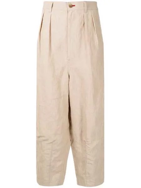 Comme Des Garçons Homme укороченные брюки широкого кроя
