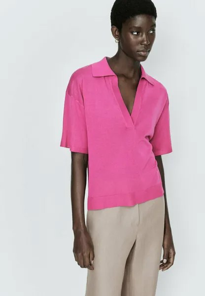 Рубашка поло Massimo Dutti, розовый