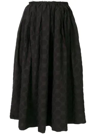 Black Comme Des Garçons юбка с завышенной талией и узором в горох