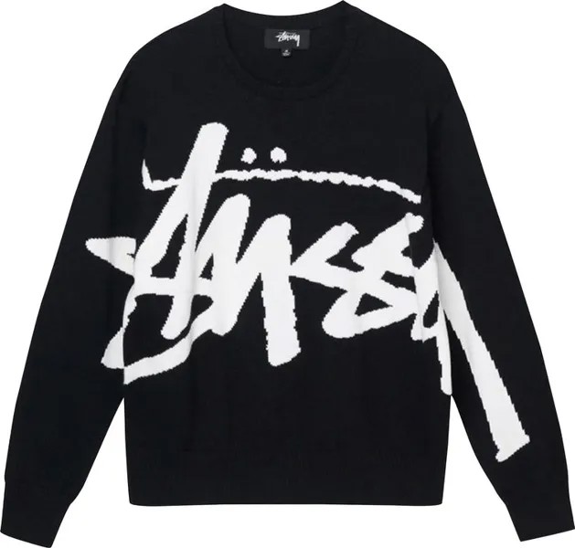 Свитер Stussy Stock Sweater 'Black', черный