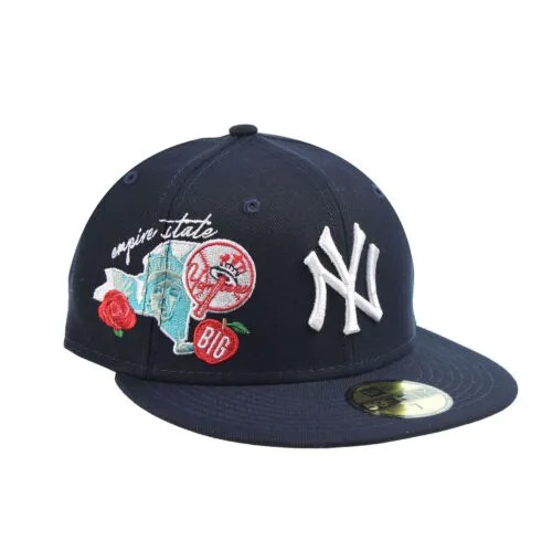 Мужская кепка New Era New York Yankees City Cluster 59Fifty, темно-синяя, разноцветная