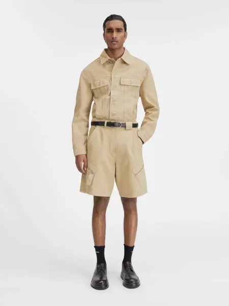 Шорты карго на молнии Марроне Jacquemus, бежевый