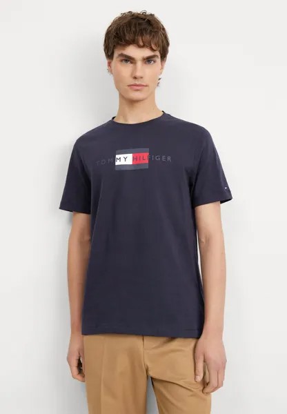 Базовая футболка Flag Tee Tommy Hilfiger, цвет desert sky