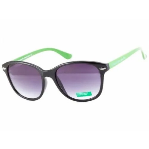 Солнцезащитные очки UNITED COLORS OF BENETTON, фиолетовый, зеленый