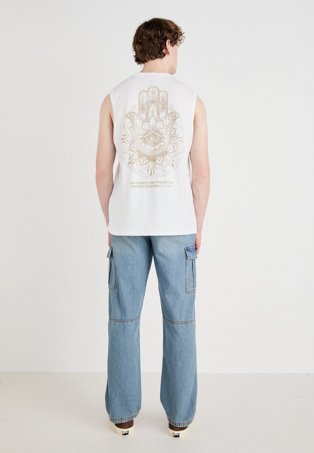 Джинсы свободного кроя JJIEDDIE JJWADE Jack & Jones, синие джинсы