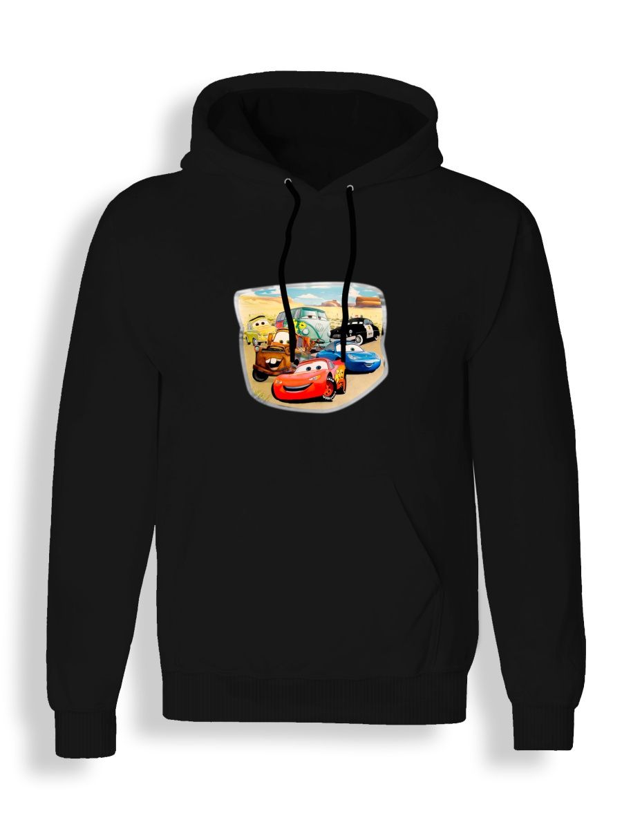 Худи унисекс СувенирShop Тачки/Cars/Молния Маккуин 15 черное 3XL