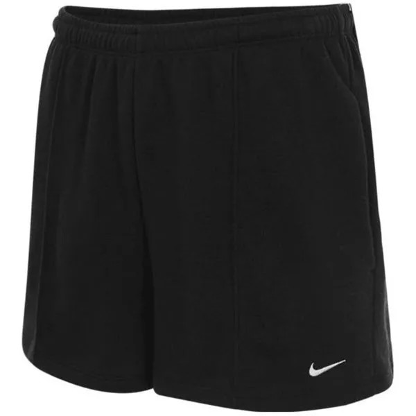 Шорты спортивные, со средней посадкой, из французского трикотажа, 4 дюйма Nike, черный
