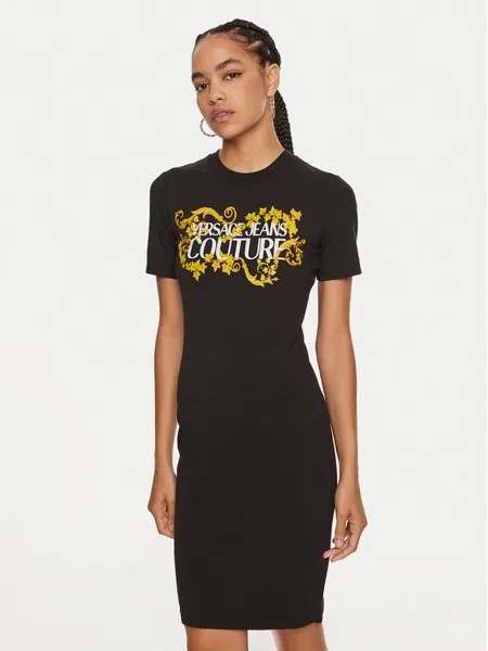 Повседневное платье slim fit Versace Jeans Couture, черный
