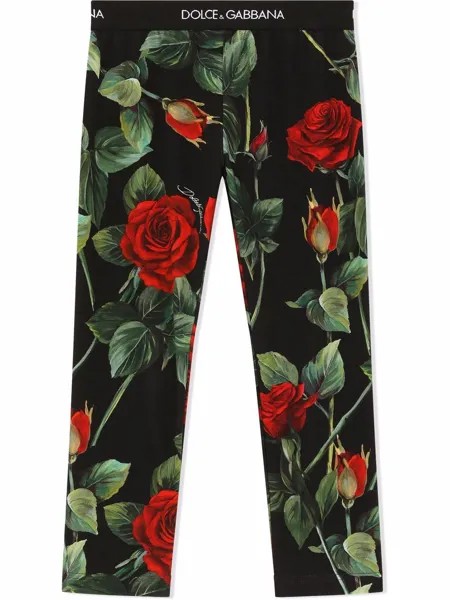Dolce & Gabbana Kids легинсы с принтом