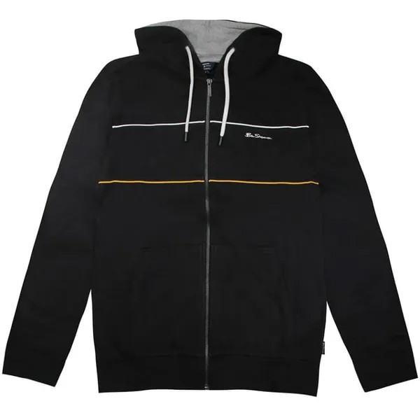 Черная мужская спортивная куртка с логотипом Ben Sherman, черный