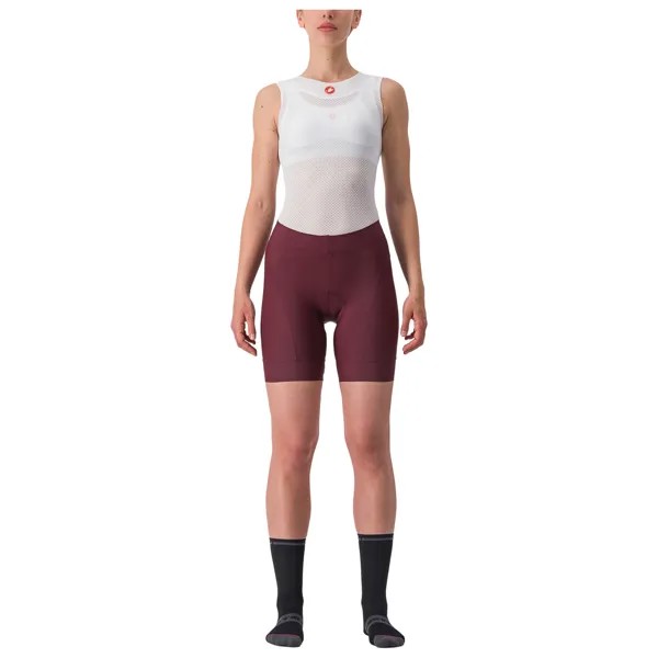 Велосипедные шорты Castelli Women's Prima Short, цвет Deep Bordeaux/Persian Red