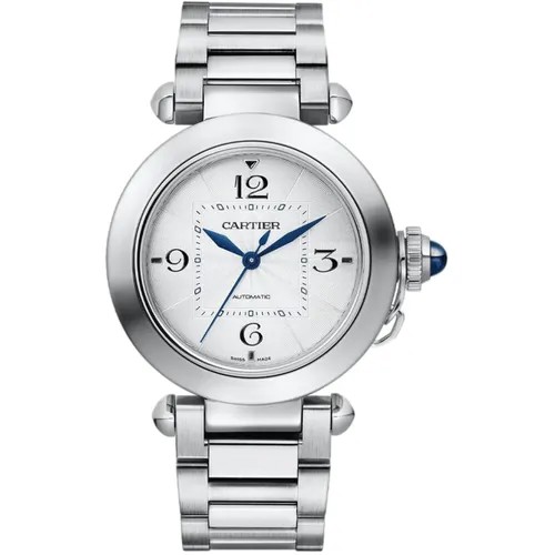 Наручные часы Cartier, серебряный, белый