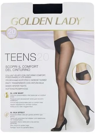 Колготки Golden Lady Teens Vita Bassa 20 den, размер 3-M, nero (черный)