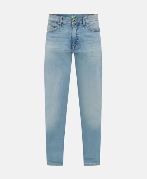 Прямые джинсы United Colors of Benetton, светло-синий
