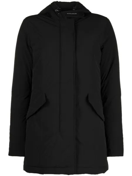 Woolrich пуховик с капюшоном, черный