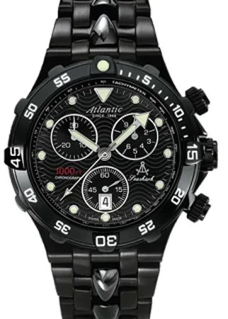 Швейцарские наручные  мужские часы Atlantic 88488.46.68. Коллекция Seashark