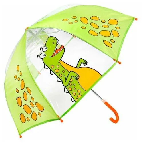 Зонт-трость Mary Poppins, бесцветный, зеленый