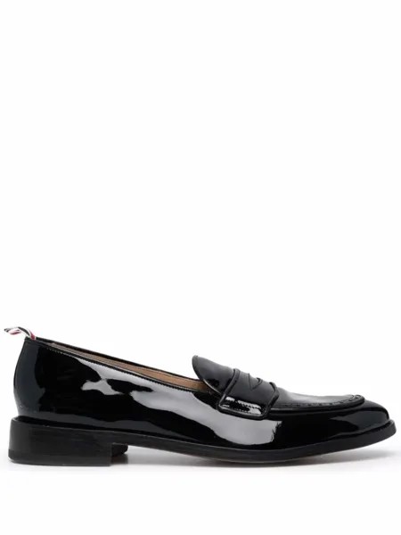 Thom Browne пенни-лоферы с декором RWB, черный