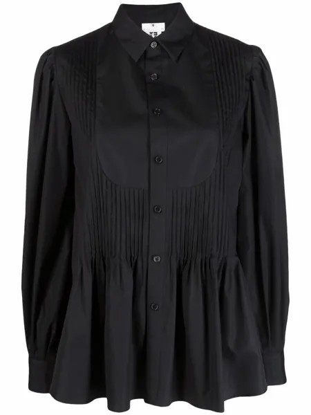 Comme Des Garçons Noir Kei Ninomiya рубашка с длинными рукавами и складками