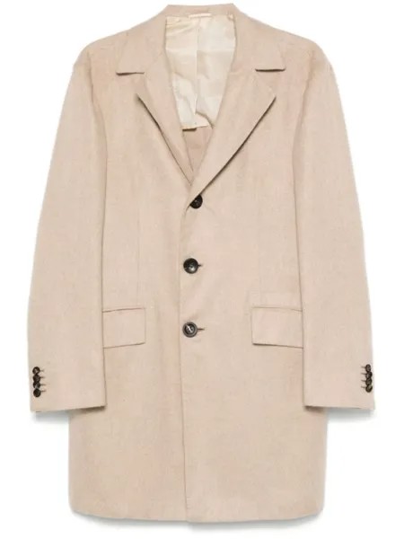 Kiton кашемировое пальто, нейтральный цвет