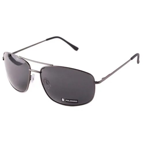 Солнцезащитные очки A-Z, прямоугольные, оправа: металл, с защитой от УФ, для мужчин, серый