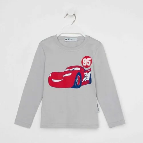 Лонгслив Kaftan, хлопок, размер 32, серый