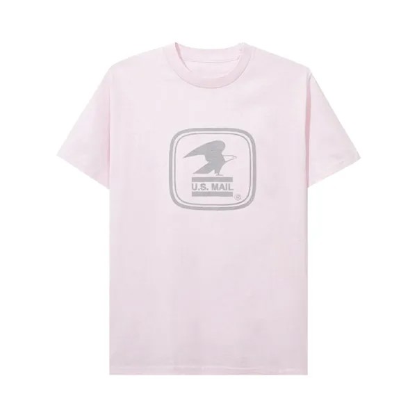 Рабочая футболка Anti Social Social Club x USPS, розовая