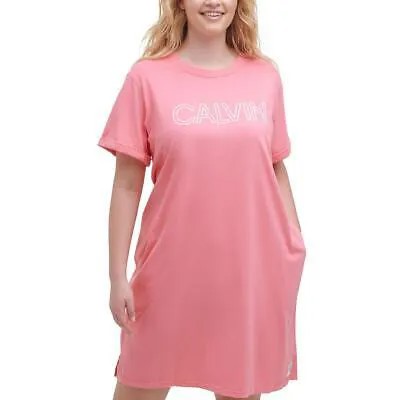 Calvin Klein Performance Womens Comfy Midi Casual T-shirt Dress Plus BHFO 7948