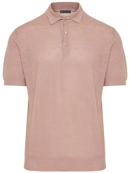 Фактурная рубашка поло Corneliani, розовый