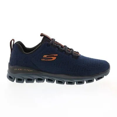 Skechers Glide Step Fasten Up 232136 Мужские синие кроссовки Lifestyle Обувь