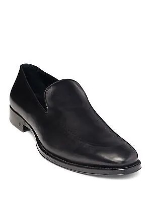JOHN VARVATOS Мужские черные кожаные лоферы без шнуровки Madison Toe Block Heel 10,5 M