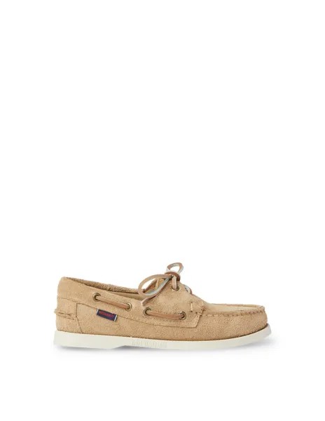 Лоферы кожаные лодочки Sebago, цвет Beige Camel