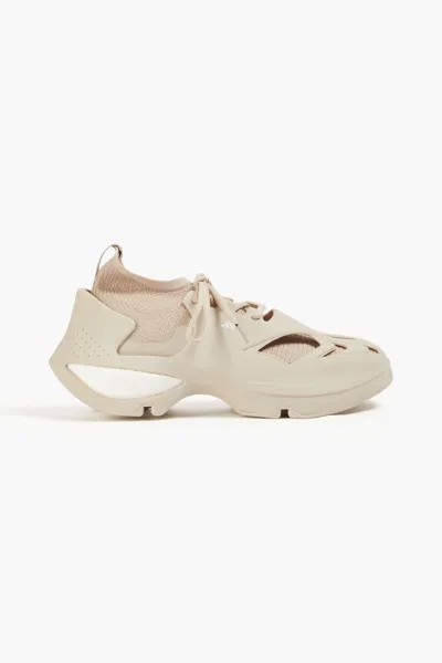 Спортивные кроссовки из резины и сетки Adidas By Stella Mccartney, бежевый