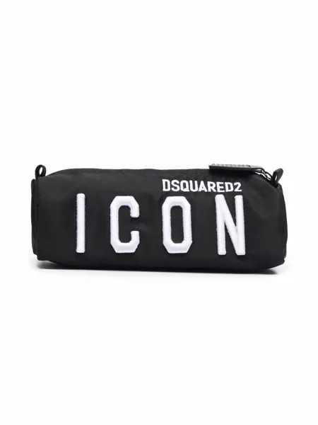 Dsquared2 Kids клатч с вышитым логотипом