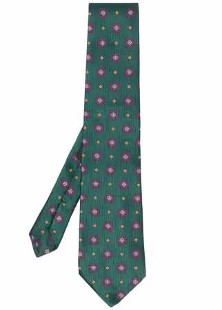 ETRO галстук с цветочным принтом