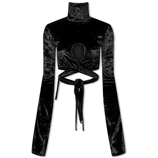 Топ Ottolinger Velvet Wrap Loop Top