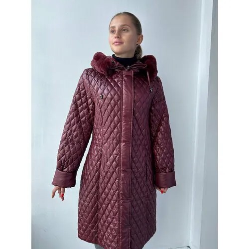 Пальто Erich Fend, размер 38, бордовый