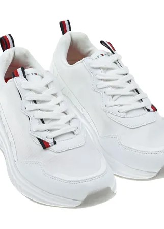 Белые кроссовки с отделкой лентой Tommy Hilfiger