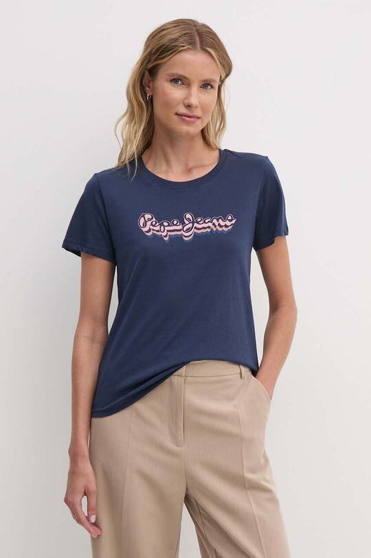 ЭНАРА хлопковая футболка Pepe Jeans, темно-синий