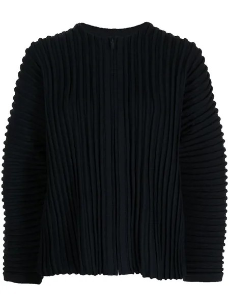 Pleats Please Issey Miyake плиссированный жакет Biscuit Knit