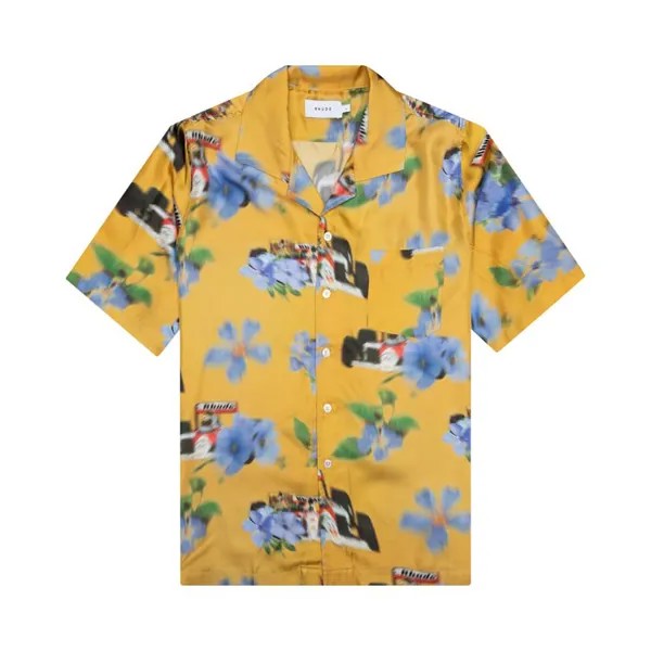 Рубашка Rhude Loix Silk 'Yellow/Multicolor', желтый