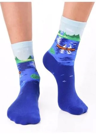 Носки унисекс, цветные прикольные носки/ Модные носки с рисунком/ Носки с принтом картина Ренуар 
