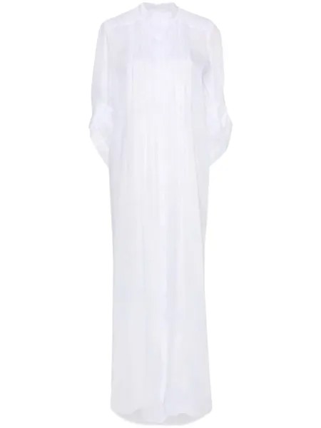 Платье со складками Alberta Ferretti, белый