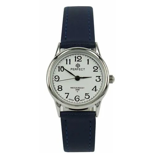 Perfect часы наручные, кварцевые, на батарейке, женские, металлический корпус, кожаный ремень, металлический браслет, с японским механизмом LX017-049-5