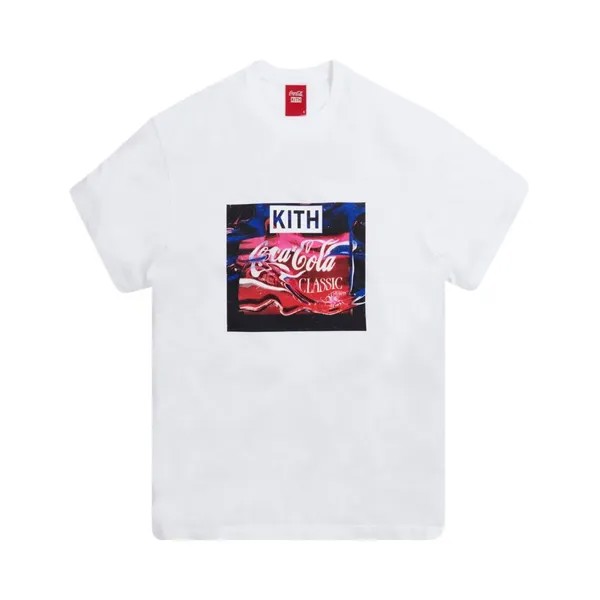 Футболка Kith x Coca-Cola Water Vintage Tee 'White', белый